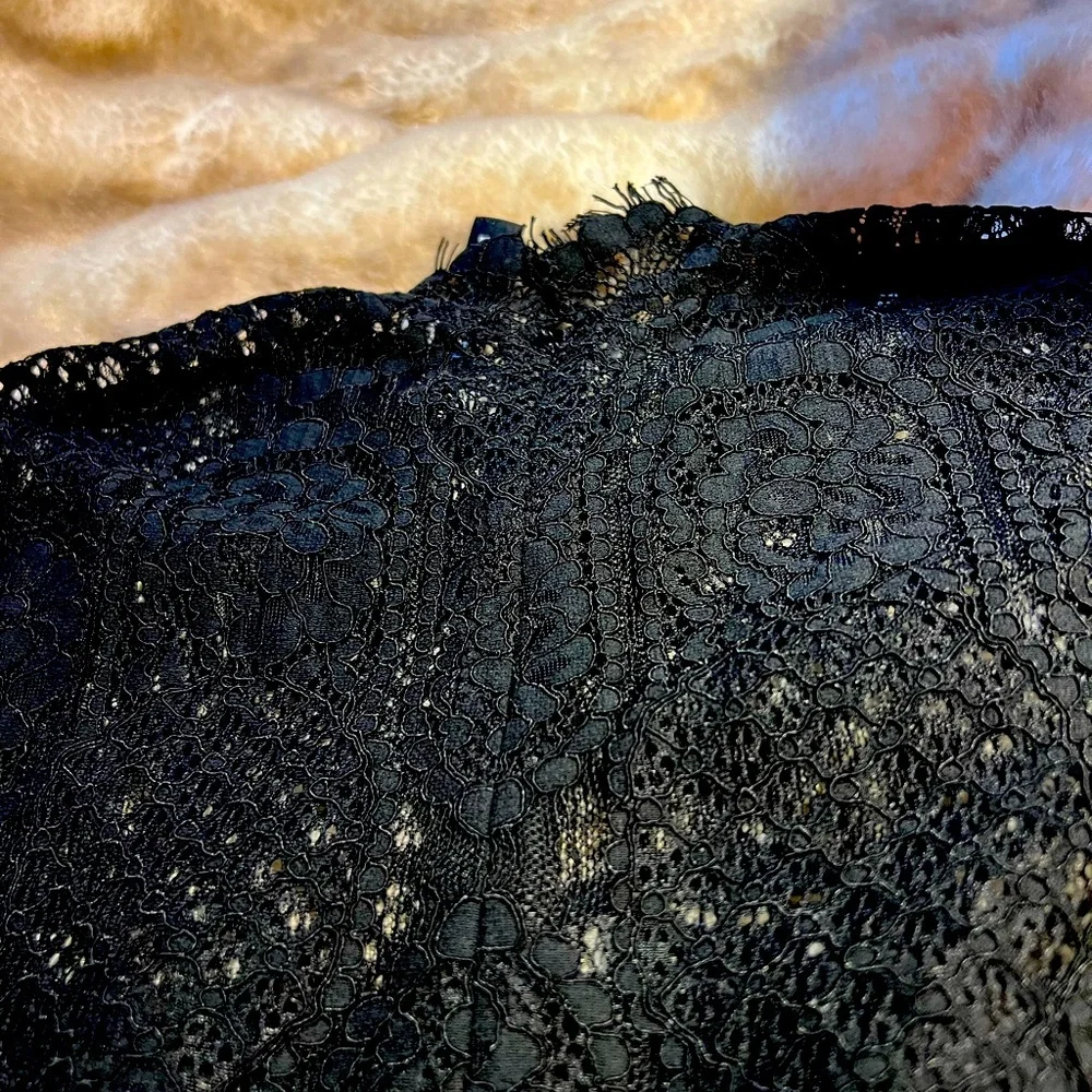 Brand new Design Lab Black Lace Romper with tags. - Picture 3 of 7